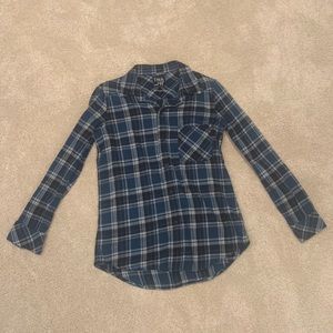 Dark Blue TNA Oversized Flannel